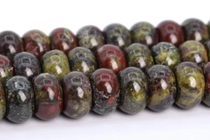 Natural Dragon Blood Jasper Grade AAA Rondelle Loose Beads 6x4MM 8x5MM 10x5MM - Picture 1 of 8