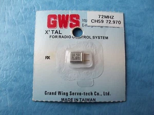 GWS X'TAL CRYSTAL CHANNEL 59 72MHZ 72.970 RX RECEIVER NIP - Picture 1 of 1