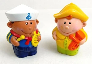 2 Playskool Fun Tunes Row Boat Figures Fisherman Tuba Sailor Xylophone Hasbro - Picture 1 of 9