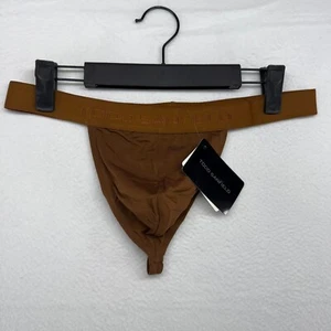 Todd Sanfield Thong Men's Large Brown Cacao Essential Underwear Micro Modal NEW - Picture 1 of 5