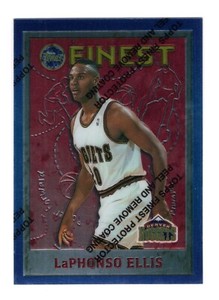1995-96 TOPPS FINEST LaPHONSO ELLIS CARD #242 **NM-MT** DENVER NUGGETS