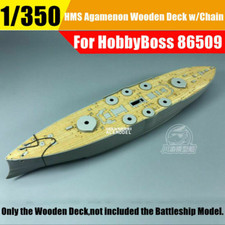 1/350 HMS Agamenon Ex-dreadnought Wooden Deck w/Metal Chain for HobbyBoss 86509
