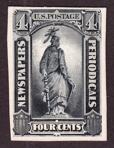 US PR59P4 4c Newspaper & Periodicals Proof on Card 003 - Picture 1 of 2