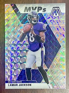 LAMAR JACKSON 2020 Panini Mosaic Silver Mosaic Prizm MVPs - Ravens - Bild 1 von 2