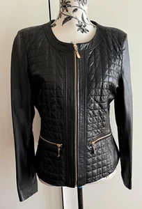 BIRRYSHOP black leather jacket women - Picture 1 of 14