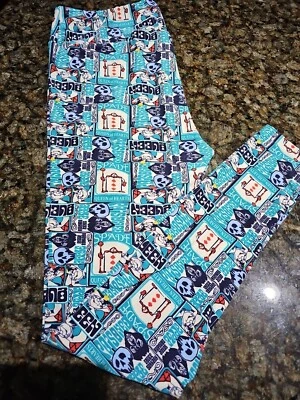Leggings LuLaRoe DISNEY TC2 ALICIA en el PAÍS DE LAS MARAVILLAS Azul VILLANO Reina de Corazones Foto 1 de 4