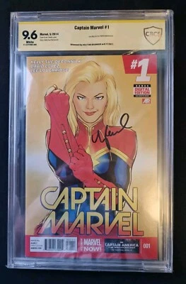 Captain Marvel #1 CBCS SS Signed By DeConnick (Marvel, 2014) - Image 1 of 3