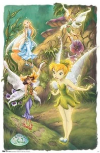 Walt Disney Poster Disney Feen Tinkerbell Tautropfen 22x34 NEU KOSTENLOSER VERSAND - Bild 1 von 1