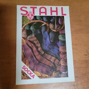 STAHL SCHE WOLLE ~ SOCKA NR. 6 ~ in GERMAN & ENGLISH ~ 1993 Vintage Knit Socks - Picture 1 of 5