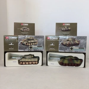 CORGI German Army Tanks: 66601 KING TIGER 1944 & 66501 TIGER MK I 1943 - Picture 1 of 17