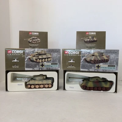 CORGI German Army Tanks: 66601 KING TIGER 1944 & 66501 TIGER MK I 1943 - Image 1 of 4