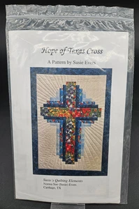 Hope of Texas Cross Quilt Pattern Twin & Quilt Size Quilt Patterns NEW - Picture 1 of 2