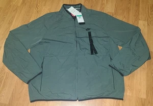 $160 Men's XL Tall XLT Green Nike Tech Woven Utility Repel Jacket FZ0750-338 NWT - Picture 1 of 3