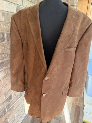 Chaqueta Ralph Lauren Para Hombre 52 Marrón Imitación Gamuza Abrigo Deportivo 92481 Foto 1 de 4