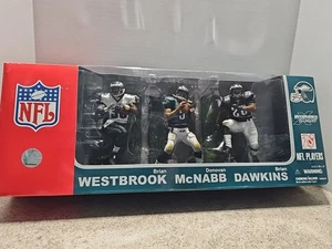 Seltene NFL Philadelphia Eagles McFarlane 3-Pack McNabb Dawkins Westbrook Figuren - Bild 1 von 17