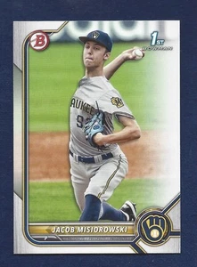 JACOB MISIOROWSKI BDC-132 2022 BOWMAN BORRADOR PAPEL 1ST BOWMAN PROSPECTS Y052 - Imagen 1 de 2