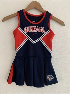 Nike GONZAGA Bulldogs Ragazze 4T 1 Pezzo Abito Cheer Usato in Ottime Condizioni! D1 - Foto 1 di 6