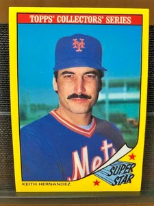 1986 Topps Baseball Collectors' Series Super Star Card # 14 Keith Hernandez-Mint - Picture 1 of 11