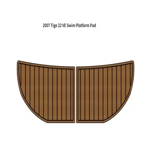 2007 Tige 22 VE Swim Platform Step Pad Boat EVA Foam Faux Teak Deck Floor Mat - Picture 1 of 15