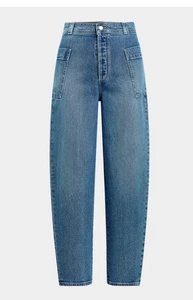 Neu mit Etikett neu 198 $ Joe's The Pheobe Jeans hoher Bund aufgesetzte Tasche Laufbein Größe 25 - Bild 1 von 10