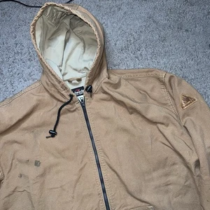 Chaqueta de trabajo Bulwark XXL RG para hombre Excel FR marrón con capucha lona de pato JLH4BD2 - Imagen 1 de 8