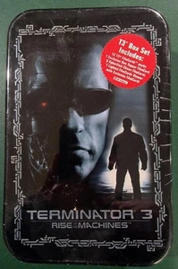 TERMINATOR 3 RISE OF THE MACHINES COLLECTOR FILM CARDS IN FACTORY SEALED TIN BOX - Picture 1 of 1