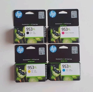 Original HP 953XL Tintenpatronen Schwarz / Cyan / Magenta / Gelb - 2026-27 - Bild 1 von 2