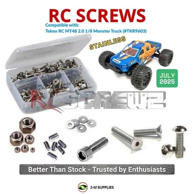 RCScrewZ Stainless Screw Kit tek033 for Tekno MT48 2.0 1/8th (#TKR9603) | SET - Image 1 of 4