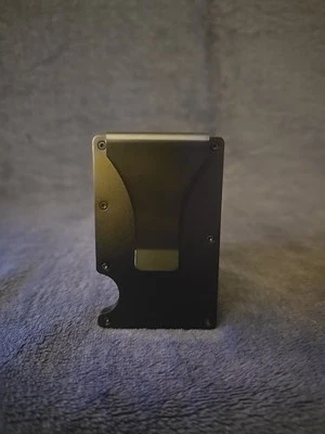 Cartera Better Than The Ridge con abrazadera para efectivo - DISEÑO NEGRO METÁLICO, ¡TOTALMENTE NUEVA! Foto 1 de 3