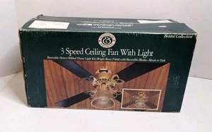 NOS NEW Windsor & Browne 42" Ceiling Fan with Light 4 Reversible Blades 3 Speed - Picture 1 of 4