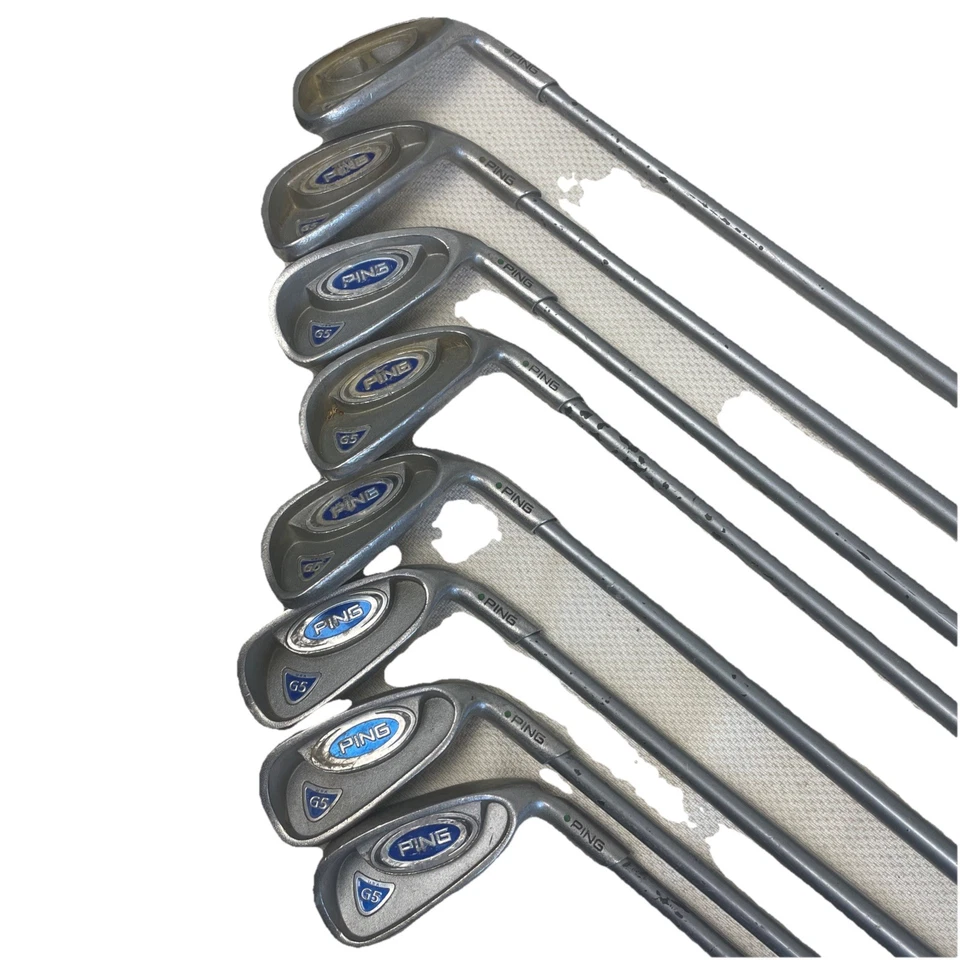 Ping G5 Irons / Green Dot / 3-PW /  Regular Flex Graphite tfc 100D Shafts  - Image 1 of 4
