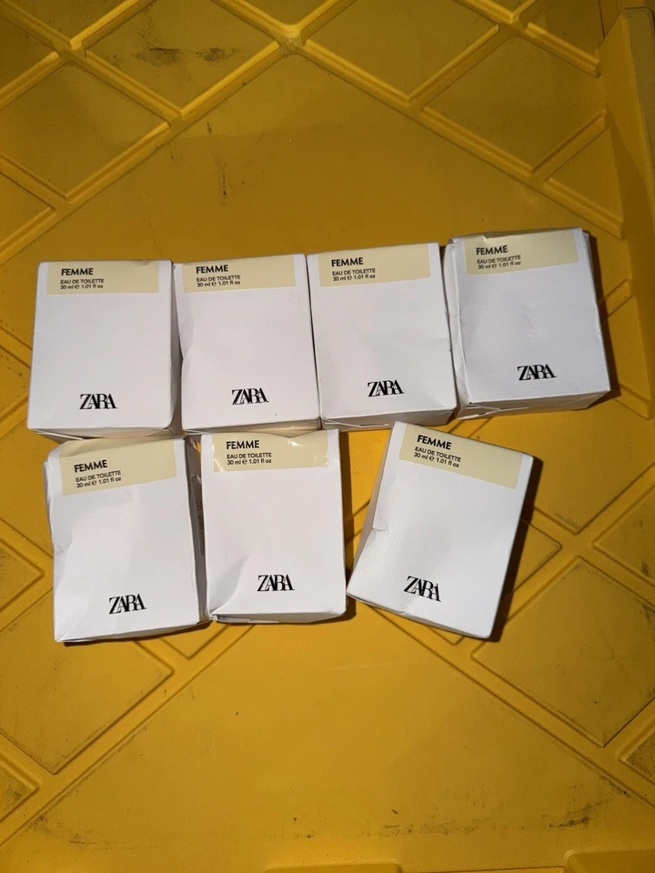 LOTE DE 7 UNIDADES PERFUME ZARA FEMME NUEVO PRECINTADO 1 OZ Foto 1 de 3