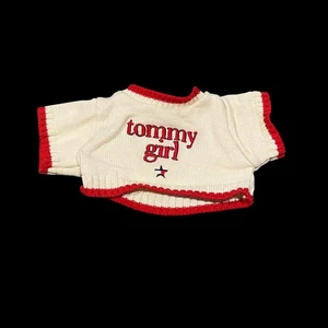 Tommy Mädchen Teddybär Plüsch Tommy Hilfiger Pullover Y2K passt 16 Zoll - Bild 1 von 3