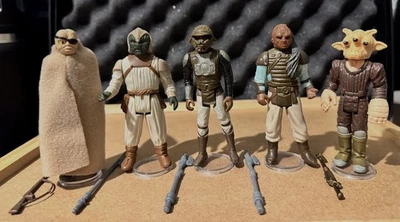 Lote Kenner Vintage Star Wars Cara de Poda Klaatu Lando Weequay Ree Yees con Armas  Foto 1 de 4