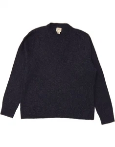 J. CREW Womens Crew Neck Jumper Sweater UK 18 XL Navy Blue Merino Wool CX06 - Picture 1 of 3