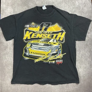 Vintage 00s Matt Kenseth Faded Distressed Dewalt Ford NASCAR Racing T Shirt XL - Picture 1 of 7