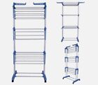 Foldable Laundry Dryer Rack Extra Large 3 Tier Bedroom Outdoor Clothes Airer Uk