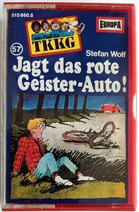 TKKG, Folge 57 - Jagt das rote Geister-Auto! (1988) Hörspiel-MC, gebraucht - Bild 1 von 4