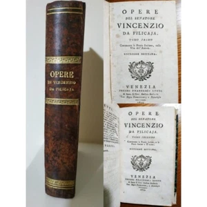 Vincenzo da Filicaja OPERE: POESIE e PROSE Toscane Italiane Latine. Venezia 1804 - Picture 1 of 17