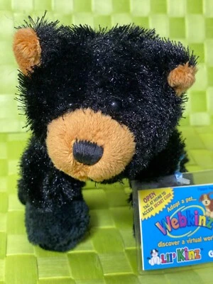 Webkinz Oso Negro Lil Kinz, Nuevo con etiqueta sellada, HS004 ~ Se envía rápidamente ~ Foto 1 de 4
