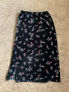 McKids girls black floral vintage skirt size 6 - Picture 1 of 2