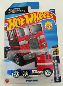 Hot Wheels 2025 Case F OPTIMUS Prime Transformers Long Card NEW - Picture 1 of 8