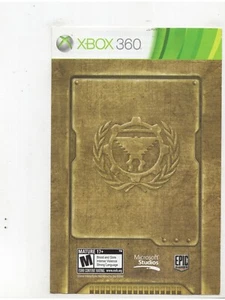Gears of War 3 Xbox 360 MANUAL ONLY Authentic NO TRACKING - Picture 1 of 1