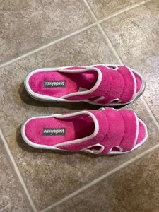 EASY SPIRIT OPEN TOE SLIPPERS 119841 SZ 9.5 TO 10.5 EX - Picture 1 of 3
