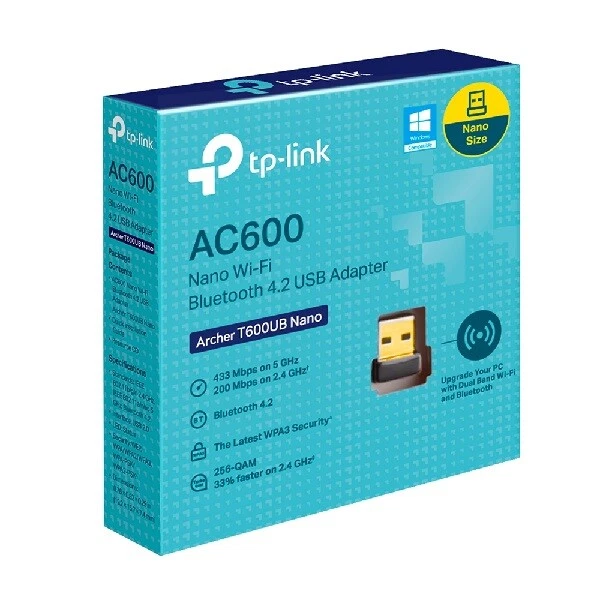 Nano adattatore USB Wi-Fi AC600 e Bluetooth 4.2 Dual Band Tp-Link Archer T600UB  - Immagine 1 di 1