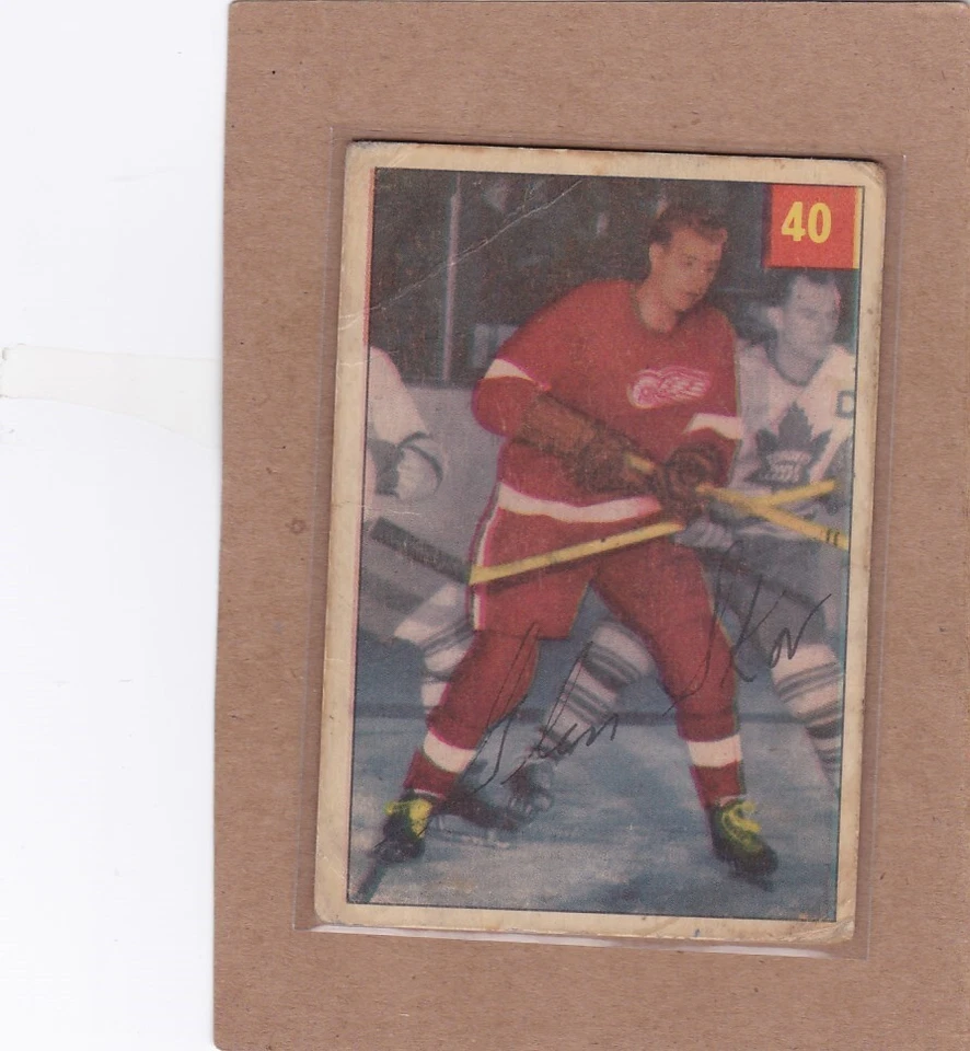 1954-55 PARKHURST HOCKEY GLEN SKOV #40 RED WINGS GOOD *A34983 - Image 1 of 1