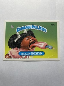 1986 Topps Garbage Pail Kids Original Series 5 RAZZIN ROSLYN Card #194b GPK OS5