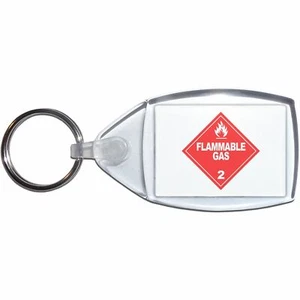 Llavero plástico transparente a gas inflamable (S, M o L) - Imagen 1 de 8