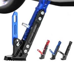 Motorcycle CNC Aluminum Alloy Kickstand Foot Side Support Kick Stand Adjustable - Picture 1 of 13
