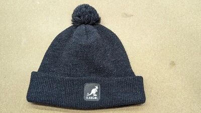 Gorro gris canguro talla única puños canguro pompón cinta acanalada Foto 1 de 4
